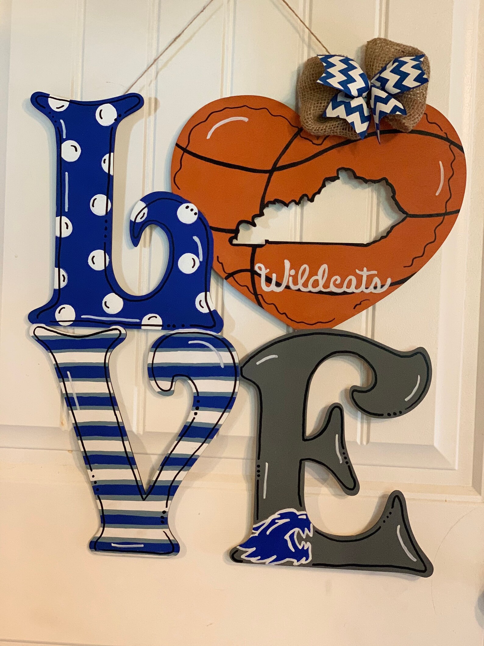 Kentucky Wildcats Door Hanger Etsy