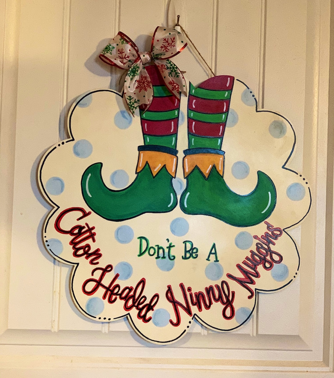 Elf Movie Door Hanger Etsy