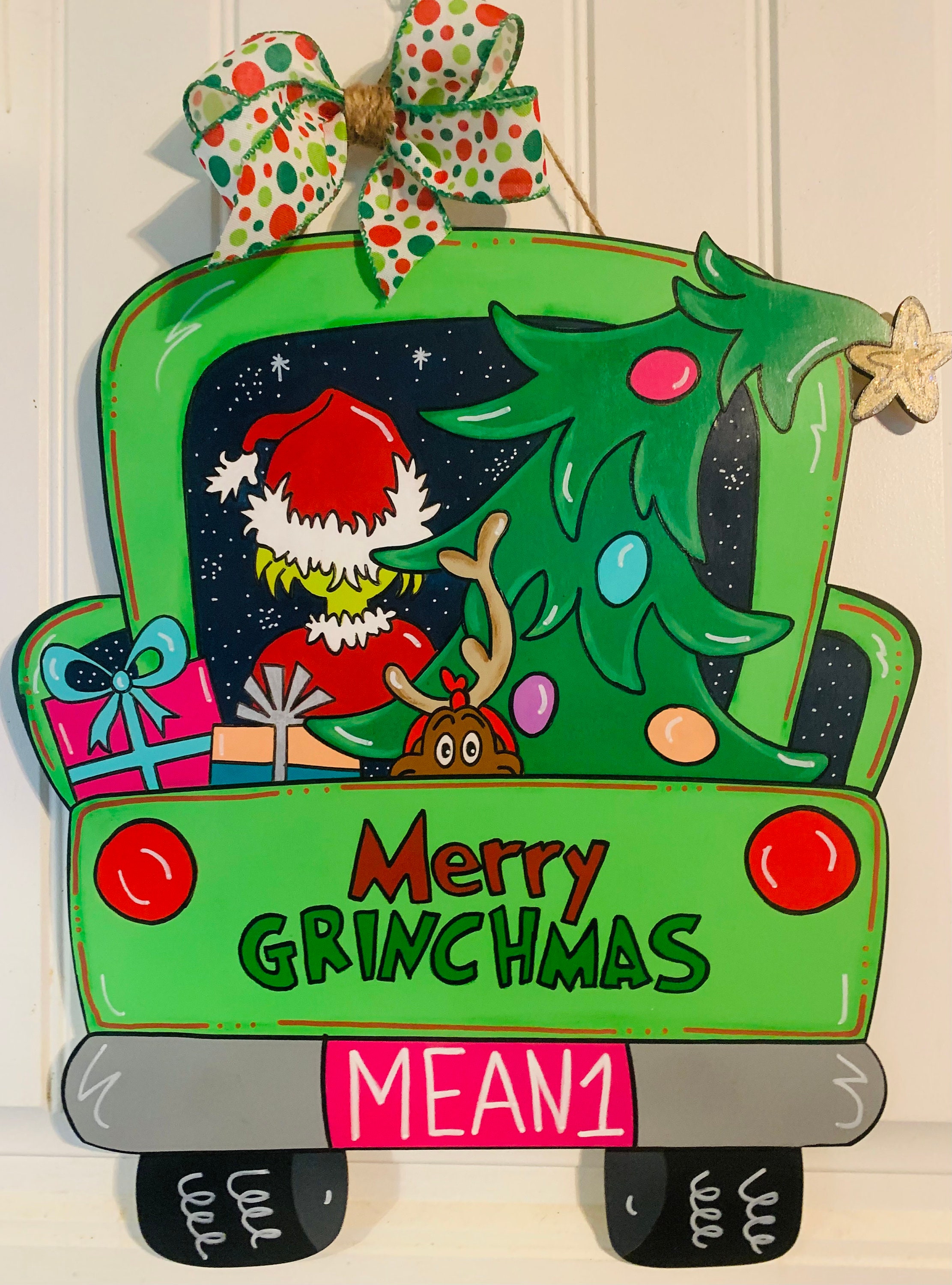 martodesigns - Merry Grinchmas Red Truck The Grinch