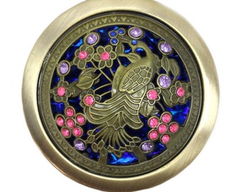 Hand Taschenspiegel-Vintage Peacock