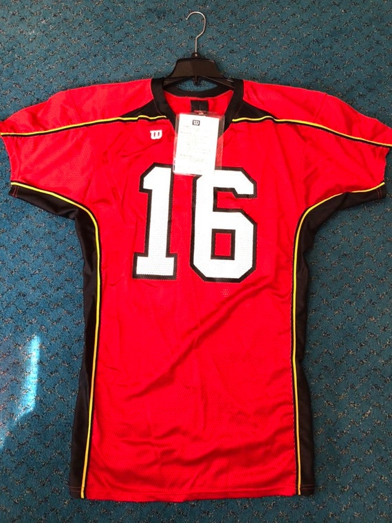 Vintage Maryland Terrapins Wilson Football Jersey Mens Size Large New With Tags