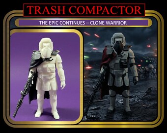 The EPIC Continues - Clone Warrior  - 3D Printed Vintage/Retro Style Star Wars Custom Resin Model Figure Kit