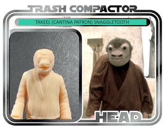 Takeel Head (Cantina Patron) Snaggletooth - 3D Printed Model Kit- Vintage-style Star Wars custom