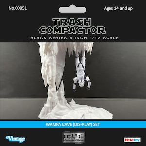 Wampa Cave (Dis-play-set) 6 Inch Black Series Scale - 3D Printed Model Kit- Vintage-style Star Wars custom