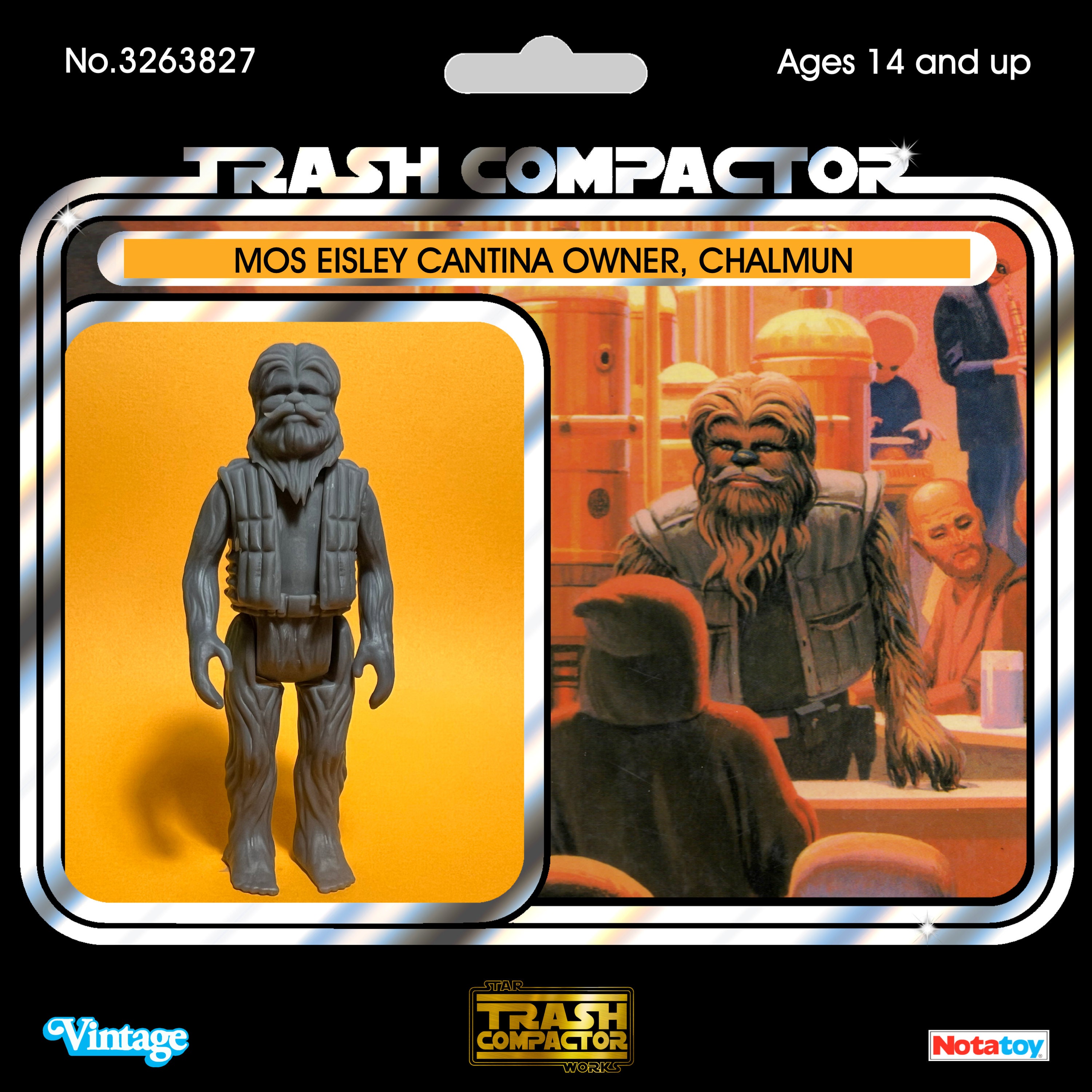 Set Di 12 Figurine Star Wars – Cantina Mos Eisley: Chewbacca, Han Solo, Greedo, R2-D2, Yoda, Boba Fett E Altri
