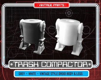 Vintage Style Droid Body with Legs- 3D Printed- Vintage-style Star Wars custom