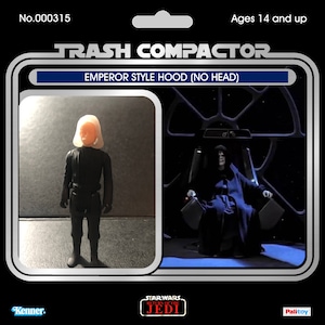 Emperor Hood (Vintage fit) - 3D Printed- Vintage-style Star Wars custom (3.75 Scale)