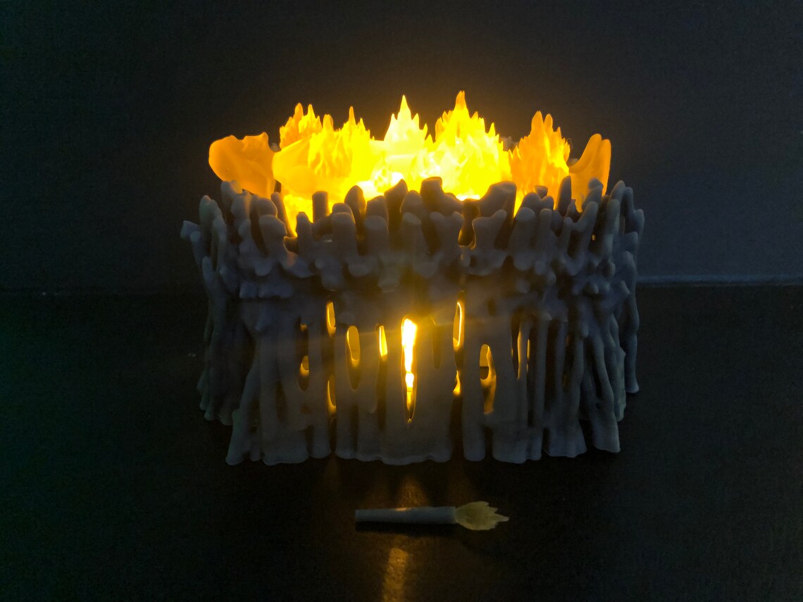 Burning Darth Vader for Funeral Pyre 3D Printed Etsy