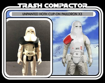 Hombreras de Snowtrooper de Hoth x3 (sin pintar) - Kit de modelo de resina personalizado de Star Wars estilo vintage/retro impreso en 3D