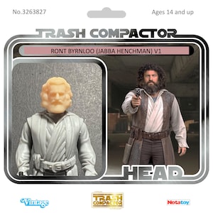 Cabeza de Ront Byrnloo (esbirro de Jabba) - Kit de modelo impreso en 3D - Star Wars personalizado de estilo vintage