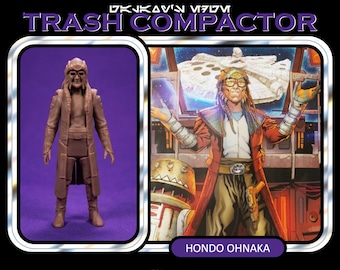 Galaxy's Edge - Hondo Ohnaka - 3D Printed Vintage/Retro Style Star Wars Custom Resin Model Figure Kit
