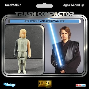 Jedi Knight Anakin Skywalker - 3D Printed Model Kit- Vintage-style Star Wars custom