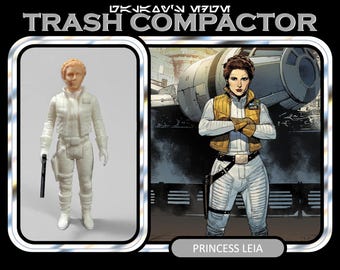 Galaxy's Edge - Princess Leia - 3D Printed Vintage/Retro Style Star Wars Custom Resin Model Figure Kit