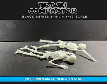 Cadáveres del tío Owen y la tía Beru: Kit de modelo impreso en 3D a escala de 15 cm