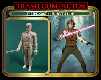 The EPIC Continues - Battle Luke - 3D Printed Model Kit - Vintage-style Star Wars custom