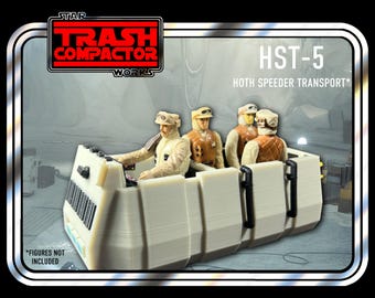 Hoth Rebel Speeder Transport - 3D Printed Model Kit- Vintage-style Star Wars custom
