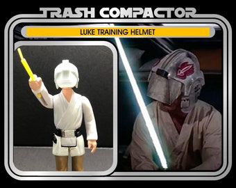 Casco de entrenamiento de Luke: personalizado de Star Wars estilo vintage (escala 3.75)