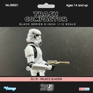 DL18 Palace Blaster. 1/12 Black Series 6 Inch Scale - Vintage-style Star Wars custom