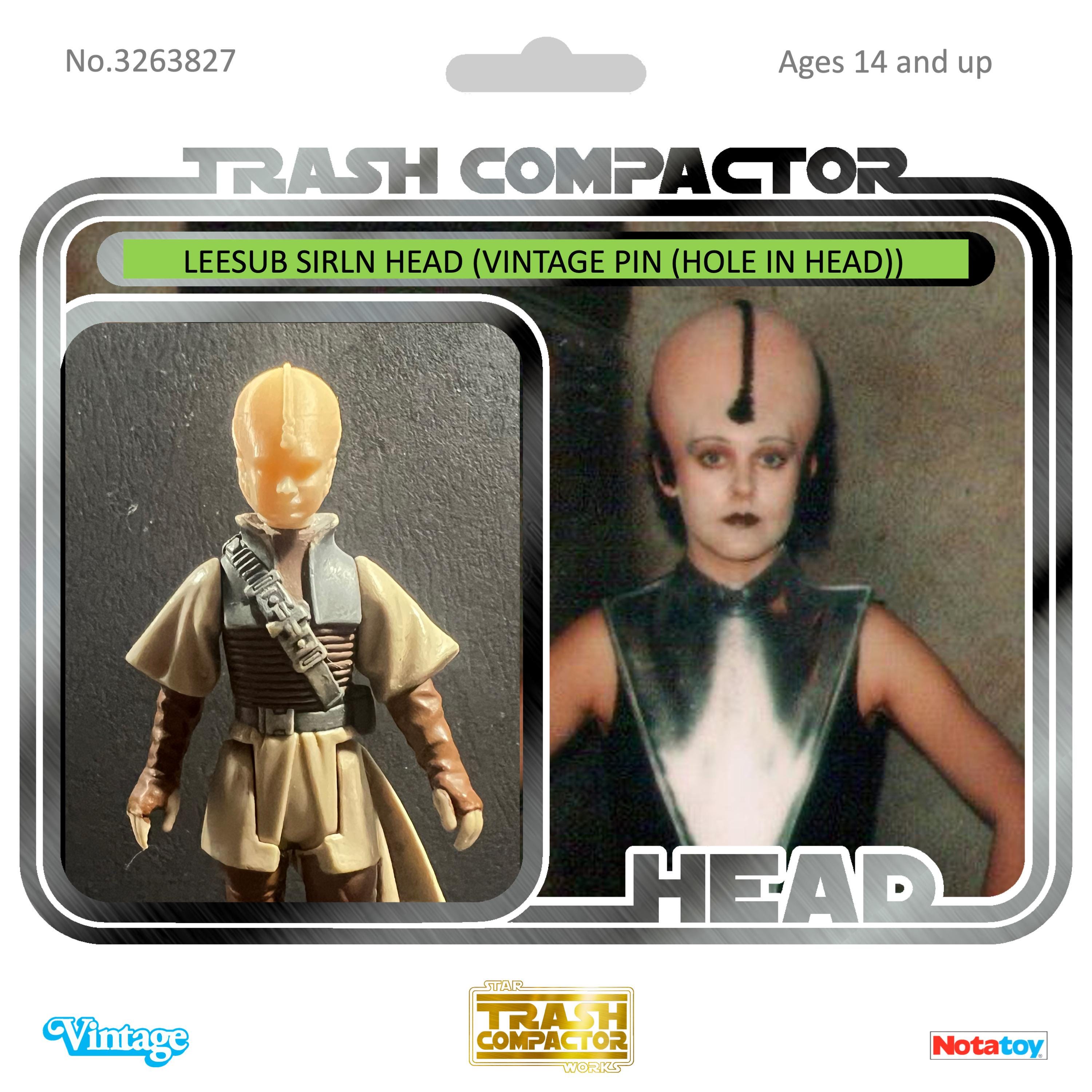 Leesub Sirln Heads (various Fits) - 3D Printed- Vintage-style Star