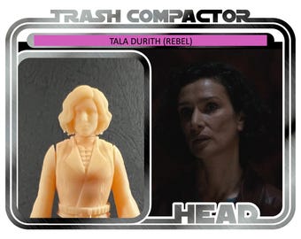 Tala Durith Head (REBEL) - 3D Printed Model Kit (From Obi-Wan Kenobi)- Vintage-style Star Wars custom