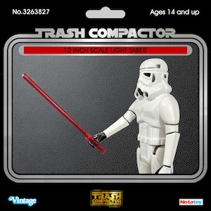 12 Inch Modern Style Lightsaber - Vintage-style Star Wars custom 3D printed