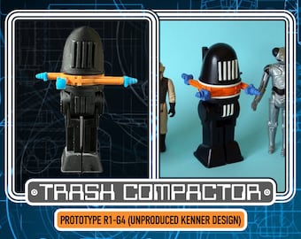 Prototype R1-G4 (Unproduced Kenner Design) - 3D Printed Vintage/Retro Style Star Wars Custom Resin Model Droid Kit