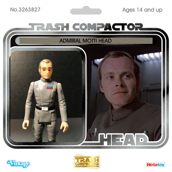 STARWARS ADMIRAL MOTTI サイン入りフィギュア Admiral Conan Antonio Motti Head- Vintage-style Star Wars Custom