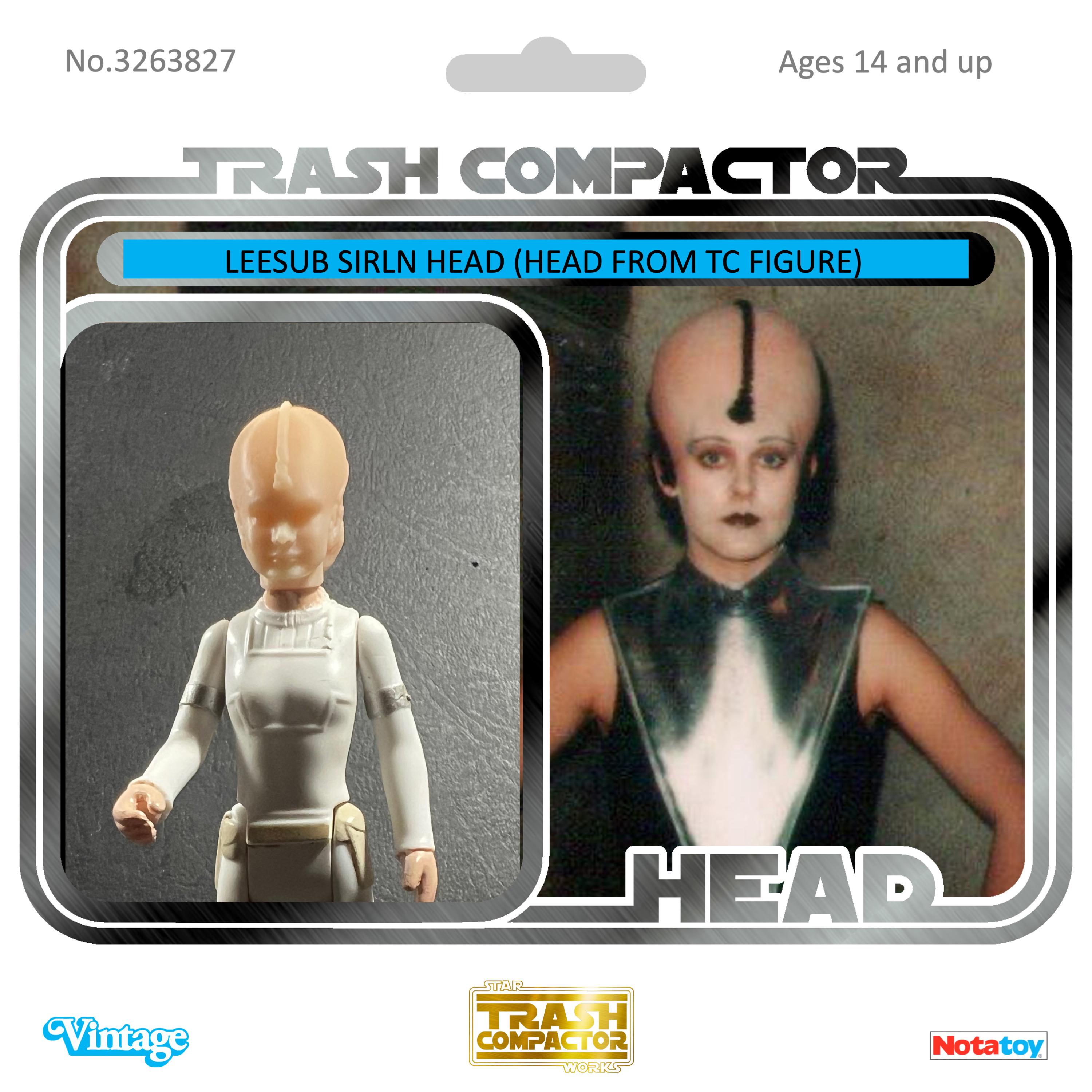 Leesub Sirln Heads (various Fits) - 3D Printed- Vintage-style Star
