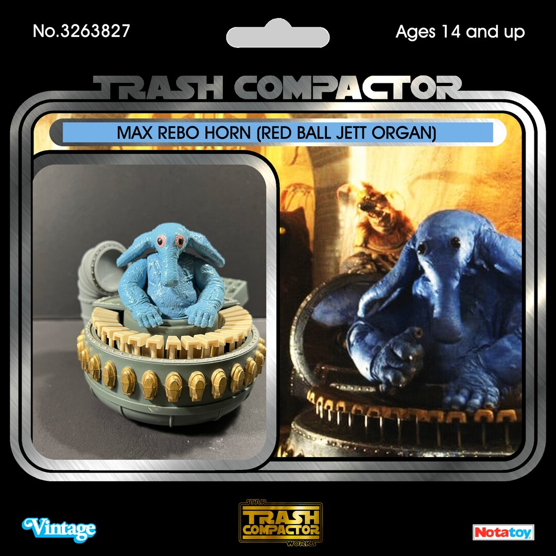 Max Rebo Organ Horn - 3D Printed Model Kit- Vintage-style Star