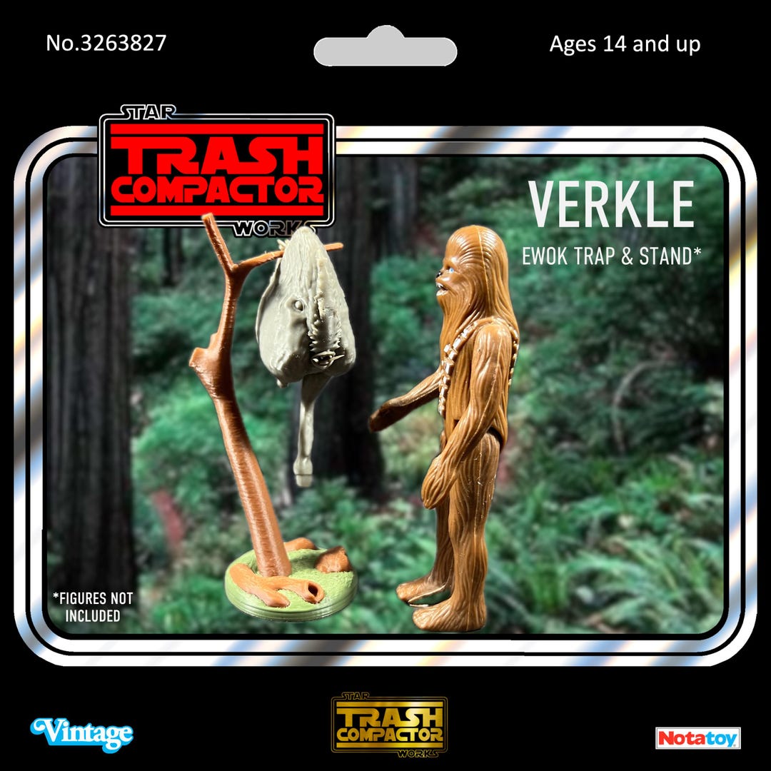 Verkle - Ewok Trap Carcass (with or Without Stand) - 3D Printed