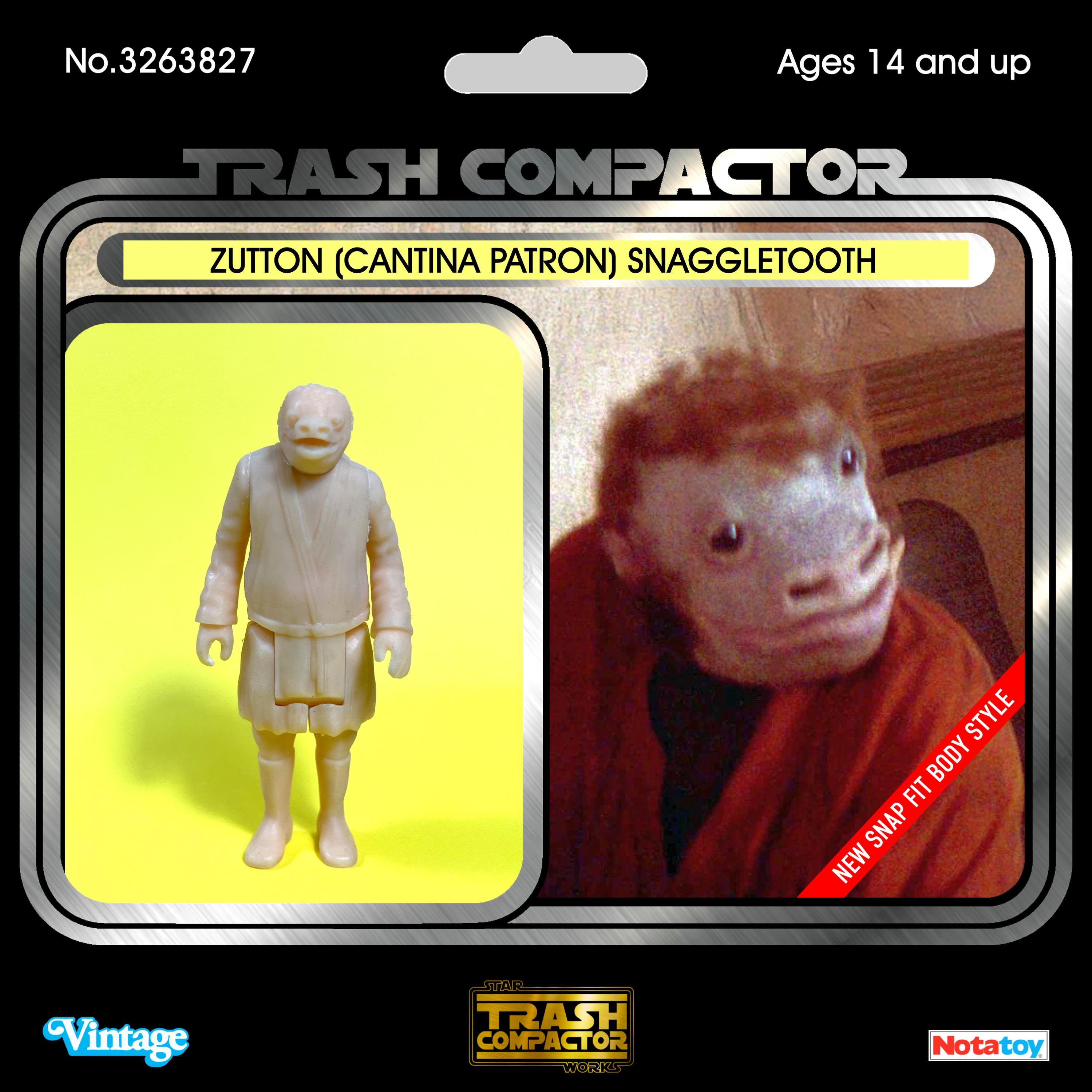 Zutton (cantina Patron) Snaggletooth - 3D Printed Model Kit
