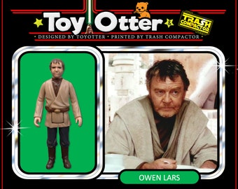 Owen Lars, Designed by ToyOtter- 3D Printed Model Kit- Vintage-style Star Wars custom