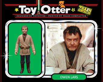Owen Lars, diseñado por ToyOtter - Kit de modelo impreso en 3D - Personalizado de Star Wars de estilo vintage