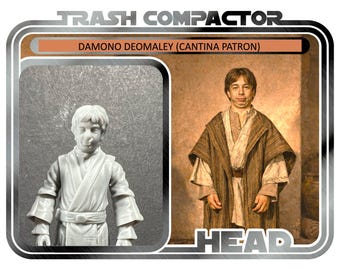Damono Deomaley Head (Cantina Patron) - 3D Printed Model Kit- Vintage-style Star Wars custom