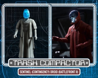 Sentinel (Contingency) Droid (Solid Body Version) - 3D Printed Vintage/Retro Style Star Wars Custom Resin Model Droid Kit