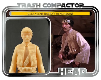 Gela Yeens Head (Jabba’s Henchman)  - 3D Printed Model Kit- Vintage-style Star Wars custom