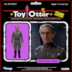 Gran Moff Tarkin, diseñado por ToyOtter: kit de modelo impreso en 3D, diseño vintage de Star Wars personalizado