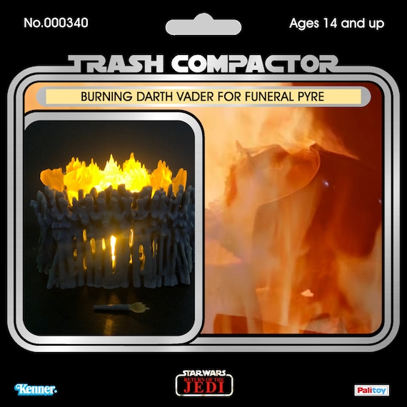 Burning Darth Vader for Funeral Pyre 3D Printed Etsy UK