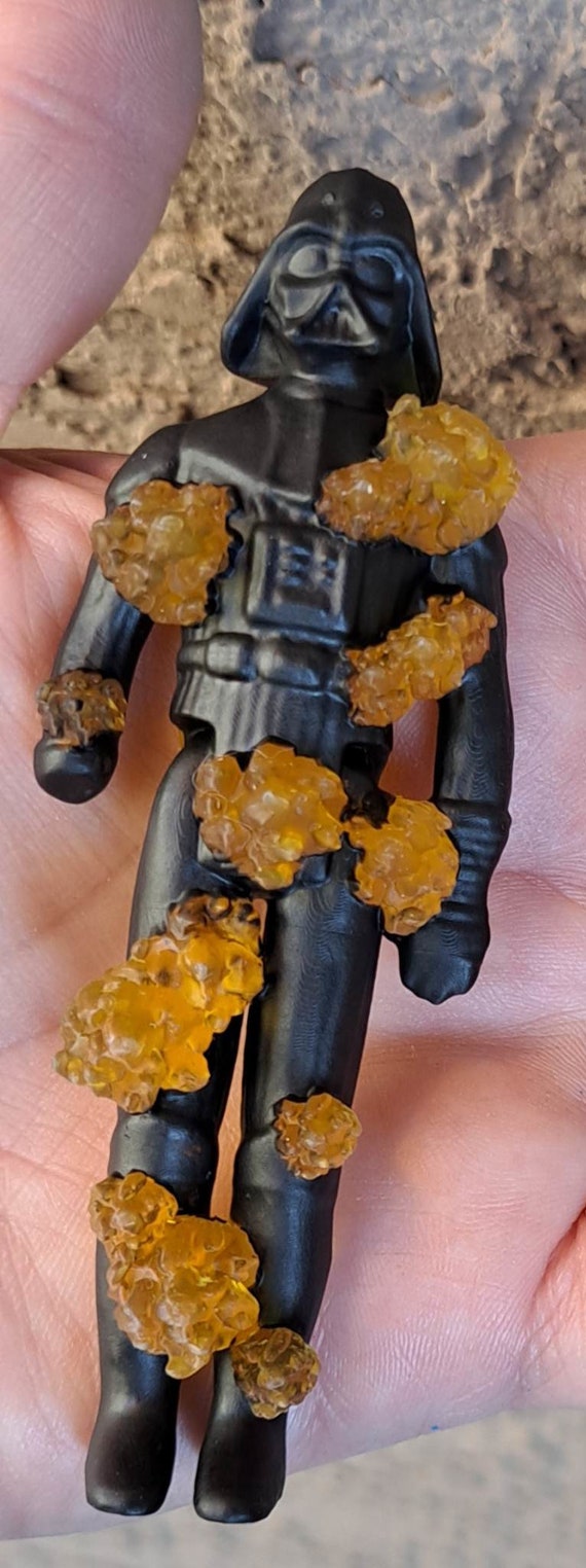 Burning Darth Vader for Funeral Pyre - 3D Printed- Vintage-style