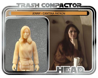 Jenny Head - Cantina Patron - 3D Printed Model Kit- Vintage-style Star Wars custom