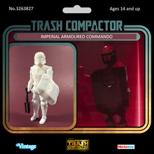 Imperial Armoured Commando: 3D Printed Model Kit - Vintage-Style   Custom