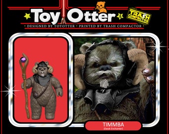Timmba (Ewok Enchanter), diseñado por ToyOtter - Kit de modelo impreso en 3D - Personalizado de Star Wars de estilo vintage