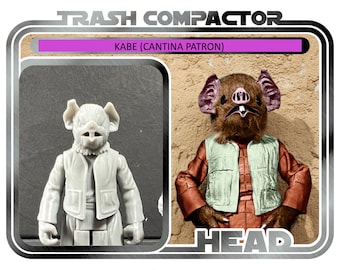 Kabe Head (Cantina Patron) - 3D Printed Model Kit- Vintage-style Star Wars custom