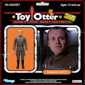 Admiral Motti, Designed by ToyOtter- 3D Printed Model Kit- Vintage-style Star Wars custom