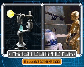 TT-8L (Jabba&#39;s Gatekeeper Droid) 3.75 scale - 3D Printed Model Kit- Vintage-style Star Wars custom