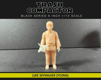 Luke Skywalker (Young) 1/12 Black Series 6 Inch Scale - 3D Printed Model Kit (From Obi-Wan Kenobi)- Vintage-style Star Wars custom