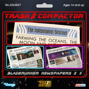 Blade Runner (3 Pack) 2019 & 2049 Movie Prop Los Angeles Chronicle Fan/Cosplay Newspaper