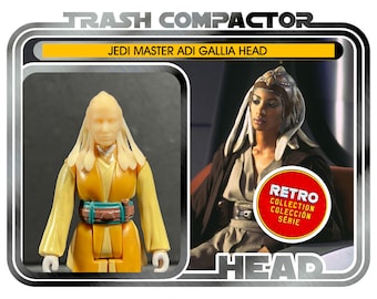 Jedi Master Adi Gallia Head - 3D Printed Model Kit - Vintage-style