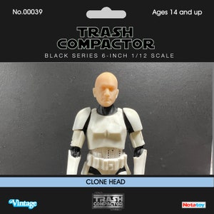 Clone Head 1/12 Black Series 6 Inch Scale - 3D Printed- Vintage-style Star Wars custom