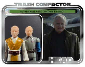 Luthen Rael Head- 3D Printed Vintage/Retro Style Star Wars Custom Resin Model Figure Head